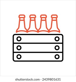 Alcohol icon editable stock vector stock