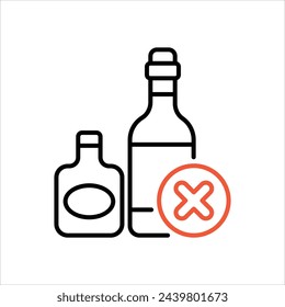 Alcohol icon editable stock vector stock