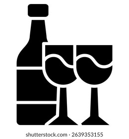 Alcohol Icon Element For Design