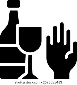 Alcohol Icon Element For Design And Vector