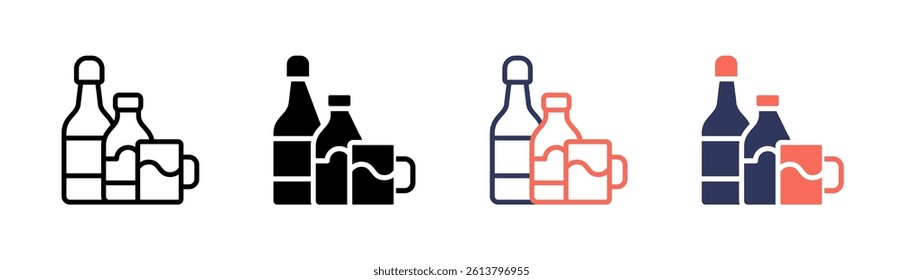Alcohol Icon Element For Design And Vector
