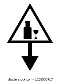 alcohol icon and map pin. logo concept. Designed for your web site design, logo, app, UI
