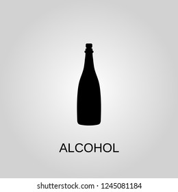 Alcohol icon. Alcohol symbol. Flat design. Stock - Vector illustration