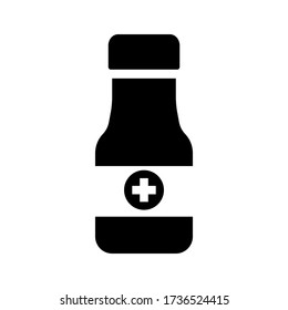 Alcohol icon vector isolated on white background