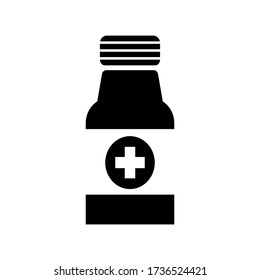Vector de icono de alcohol aislado en fondo blanco