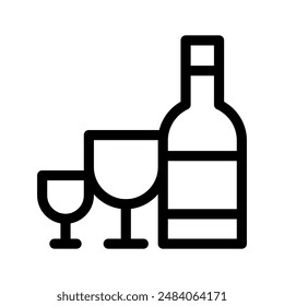 Alcohol Icon Vector Symbol Design Illustration