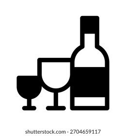 Alcohol Icon Vector Symbol Design Illustration