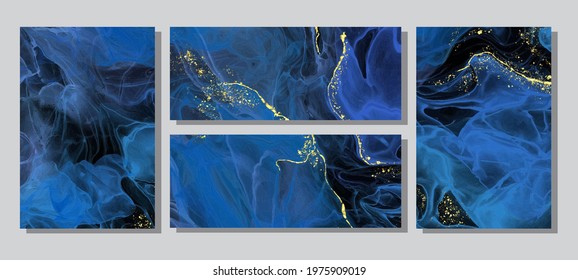 Alcohol ink colors background. Abstract vertical multicolored marble texture banner. Mixing acrylic paints.