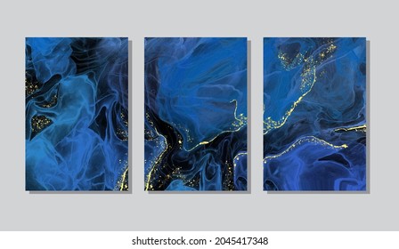 Alcohol ink colors background. Abstract vertical multicolored marble texture banner. Mixing acrylic paints.