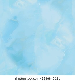Alcohol Ink Marble. Ocean Pastel Background. Watercolor Marble. Gold Marble Background. Vector Seamless Ink Template. Shiny Bronze Glitter. Blue Vector Watercolor. Foil Art Paint. Trendy Vector Ink