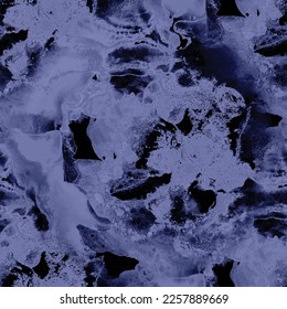 Alcohol Ink Marble Stone. Fluid Vector Grunge. Blue Marble Rock Texture. Blue Tile Marble Watercolor. Navy Seamless Background. Navy Sea Floor. Denim Water Color Background. Modern Abstract Sea Foam