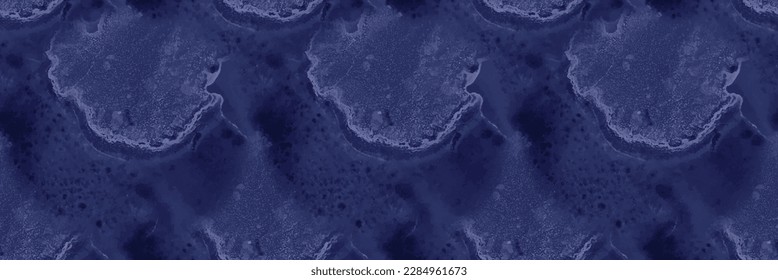 Alcohol Ink Marble Wall. Navy Sea Floor. Blue Marble Rock Texture. Light Vector Splash. Denim Water Color Background. Blue Gradient Background. Navy Tile Marble Watercolor. Modern Seamless Template