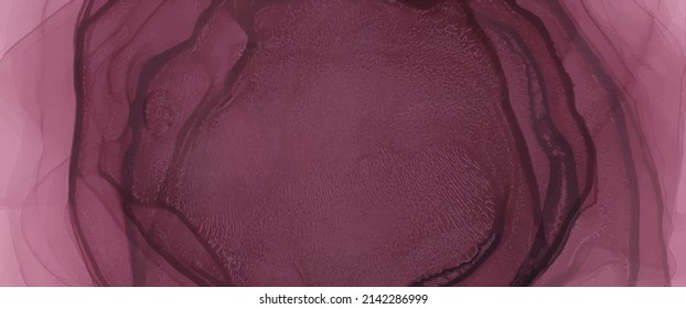 Alcohol ink texture. Abstract hand painted bordo background.