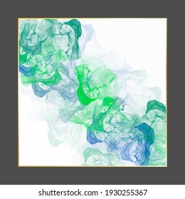 Alcohol ink vector illustration. Fluid ink splash abstract or liquid marble background. Art element illustration for your design.