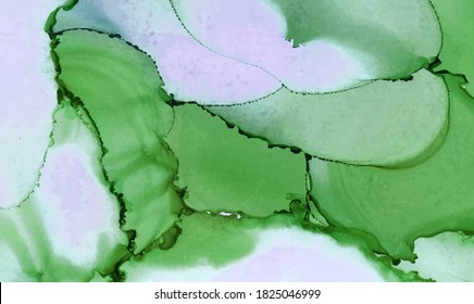 Alcohol ink vector texture banner. Fluid ink abstract background. Art element illustration for your design.