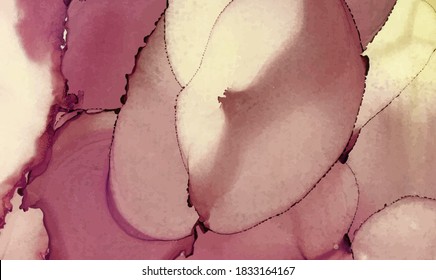 Pancarta de textura vectorial de tinta alcohólica. Fondo abstracto de tinta fluida. Ilustración de elementos de arte para su diseño.