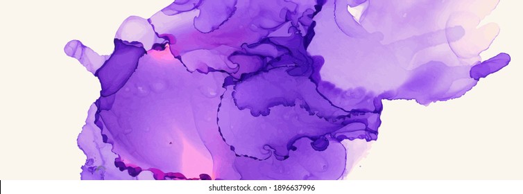 Pancarta de textura vectorial de tinta alcohólica. Fondo abstracto de tinta fluida. Ilustración de elementos de arte para su diseño.