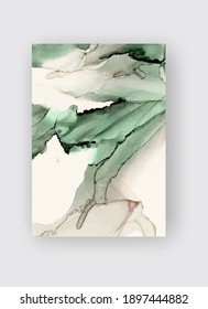 Alcohol ink vector texture banner. Fluid ink abstract background. Art element illustration for your design.