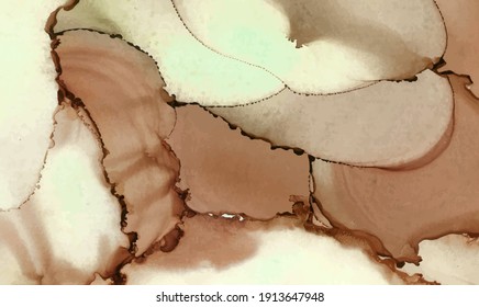 Alcohol ink vector texture banner. Fluid ink abstract background. Art element illustration for your design.