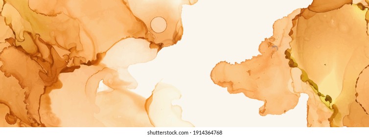 Alcohol ink vector texture banner. Fluid ink abstract background. Art element illustration for your design.