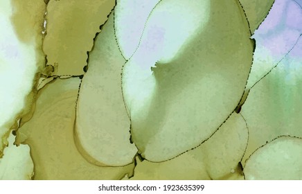 Pancarta de textura vectorial de tinta alcohólica. Fondo abstracto de tinta fluida. Ilustración de elementos de arte para su diseño.