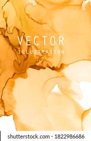 Alcohol ink vector texture. Fluid ink abstract background. Art element illustration for your design.