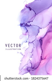 Alcohol ink vector texture. Fluid ink abstract background. Art element illustration for your design.