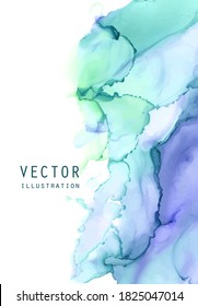 Alcohol ink vector texture. Fluid ink abstract background. Art element illustration for your design.