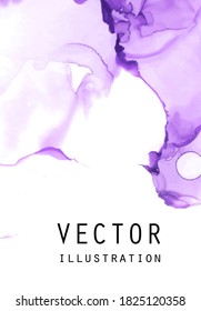 Alcohol ink vector texture. Fluid ink abstract background. Art element illustration for your design.