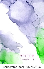 Alcohol ink vector texture. Fluid ink abstract background. Art element illustration for your design.