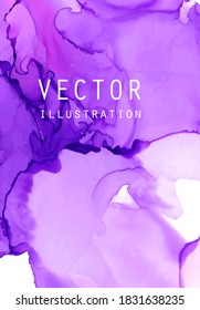 Alcohol ink vector texture. Fluid ink abstract background. Art element illustration for your design.