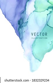 Alcohol ink vector texture. Fluid ink abstract background. Art element illustration for your design.