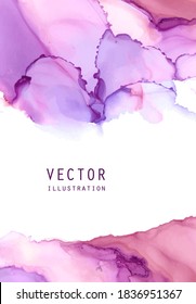 Alcohol ink vector texture. Fluid ink abstract background. Art element illustration for your design.