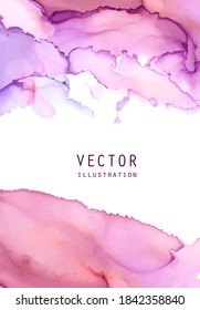 Alcohol ink vector texture. Fluid ink abstract background. Art element illustration for your design.