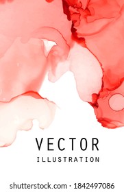Textura vectorial de tinta alcohólica. Fondo abstracto de tinta fluida. Ilustración de elementos de arte para su diseño.
