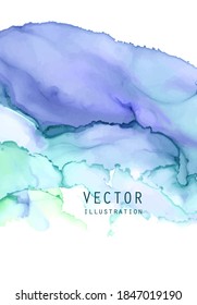 Alcohol ink vector texture. Fluid ink abstract background. Art element illustration for your design.