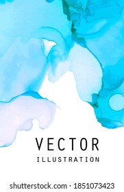 Alcohol ink vector texture. Fluid ink abstract background. Art element illustration for your design.