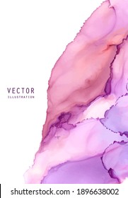 Alcohol ink vector texture. Fluid ink abstract background. Art element illustration for your design.
