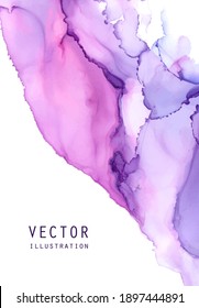 Alcohol ink vector texture. Fluid ink abstract background. Art element illustration for your design.