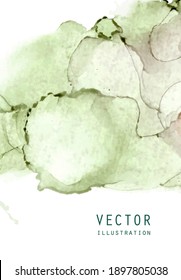 Alcohol ink vector texture. Fluid ink abstract background. Art element illustration for your design.