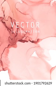 Alcohol ink vector texture. Fluid ink abstract background. Art element illustration for your design.