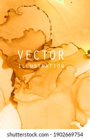 Textura vectorial de tinta alcohólica. Fondo abstracto de tinta fluida. Ilustración de elementos de arte para su diseño.