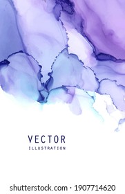 Alcohol ink vector texture. Fluid ink abstract background. Art element illustration for your design.