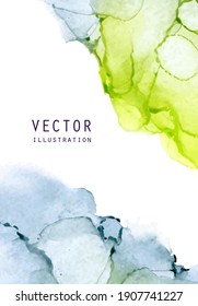 Alcohol ink vector texture. Fluid ink abstract background. Art element illustration for your design.