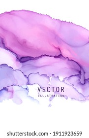 Alcohol ink vector texture. Fluid ink abstract background. Art element illustration for your design.