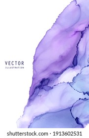 Alcohol ink vector texture. Fluid ink abstract background. Art element illustration for your design.