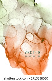 Alcohol ink vector texture. Fluid ink abstract background. Art element illustration for your design.