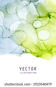 Textura vectorial de tinta alcohólica. Fondo abstracto de tinta fluida. Ilustración de elementos de arte para su diseño.