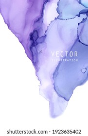 Alcohol ink vector texture. Fluid ink abstract background. Art element illustration for your design.