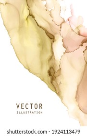 Textura vectorial de tinta alcohólica. Fondo abstracto de tinta fluida. Ilustración de elementos de arte para su diseño.